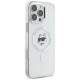 Karl Lagerfeld IML Metal Choupette Head MagSafe Case for iPhone 16 Pro Max - White
