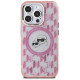 Karl Lagerfeld IML Monogram Karl & Choupette Head MagSafe Case for iPhone 15 Pro Max - Pink