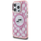 Karl Lagerfeld IML Monogram Karl & Choupette Head MagSafe Case for iPhone 15 Pro Max - Pink