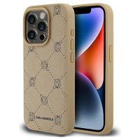 Karl Lagerfeld Magsafe Karl Head Case for iPhone 15 Pro Max - Beige