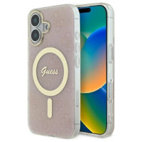 Guess IML 4G MagSafe iPhone 16 Plus Case - Pink