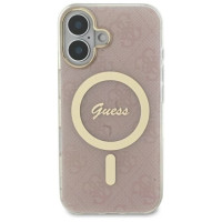Guess IML 4G MagSafe iPhone 16 Plus Case - Pink