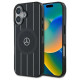 Mercedes MB Double Layer Crossed Lines MagSafe case for iPhone 16 - black