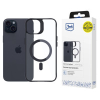 3Mk Protection 3mk Satin Armor MagCase with MagSafe for iPhone 15 Plus - Clear with Black Frame