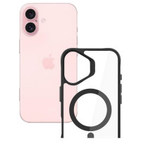 3Mk Protection 3mk Satin Armor MagCase with MagSafe for iPhone 16 Plus - Clear with Black Frame