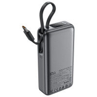 Acefast M7-10000 PD30W Powerbank with Built-in Cable - Black