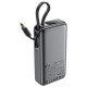 Acefast M7-10000 PD30W Powerbank with Built-in Cable - Black