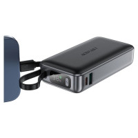 Acefast M7-10000 PD30W Powerbank with Built-in Cable - Black