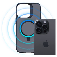 3Mk Protection 3mk Smoke Case Mag&Stand for Apple iPhone 15 pro max - black