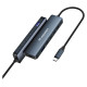 Wozinsky USB-C 6 in 1 Hub Wozinsky WHBC10Y4S Multifunctional, Aluminum, with 25 cm Cable - Gray