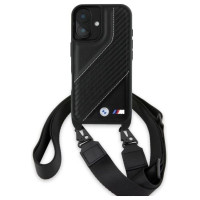 BMW M Edition Carbon Stripe & Strap iPhone 16 Case - Black