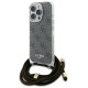 Guess Crossbody Cord 4G Print Case for iPhone 16 Pro - Brown