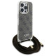 Guess Crossbody Cord 4G Print Case for iPhone 16 Pro - Brown