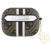 Guess GUAP2P4RPSW AirPods Pro 2 (2022/2023) cover brown/brown 4G Printed Stripes Charm