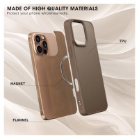 Wozinsky Carbon Fiber Case with MagSafe for Samsung Galaxy S25+ - Gray