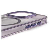 Wozinsky Glitter Case with Mag Safe for Samsung Galaxy S25 - Purple with Glitter