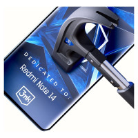 3Mk Protection Tempered glass 3mk HardGlass Max Lite Black for Xiaomi Redmi Note 14 5G