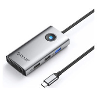 Orico PW11-5P USB-C Hub Docking Station 1x USB-A 3.0 + 2x USB-A 2.0 + 1x USB-C PD + 1x HDMI - Gray