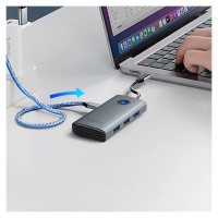 Orico PW11-5P USB-C Hub Docking Station 1x USB-A 3.0 + 2x USB-A 2.0 + 1x USB-C PD + 1x HDMI - Gray