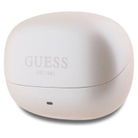 Guess Bluetooth Headphones GUTWST88MCTGP TWS + Docking Station Pink Capsule Printed Logo