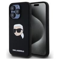 Karl Lagerfeld KLHMP15XSKHPPLK iPhone 15 Pro Max 6.7" black/black hardcase Silicone Karl Head Print MagSafe