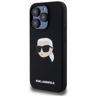 Karl Lagerfeld KLHMP15XSKHPPLK iPhone 15 Pro Max 6.7" black/black hardcase Silicone Karl Head Print MagSafe