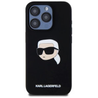 Karl Lagerfeld KLHMP15XSKHPPLK iPhone 15 Pro Max 6.7" black/black hardcase Silicone Karl Head Print MagSafe
