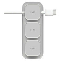Uniq Pod Mag magnetic cable organizer + base gray/chalk gray