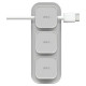 Uniq Pod Mag magnetic cable organizer + base gray/chalk gray