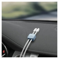 Uniq Pod Self-adhesive Cable Organizer Set of 8 Dark Grey/Charcoal Dark Grey
