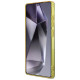 Guess 4G Glitter Triangle Buttons MagSafe Case for Samsung Galaxy S25 Ultra Brown