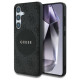 Guess 4G Round Patch Classic Logo MagSafe case for Samsung Galaxy S25 Plus black