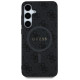 Guess Leather 4G Colored Ring Classic Logo MagSafe Samsung Galaxy S25 case black
