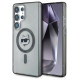 Karl Lagerfeld Button Choupette Head Printed Logo MagSafe Samsung Galaxy S25 Ultra case black