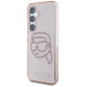 Karl Lagerfeld Rhinestones K. Head Logo Samsung Galaxy S25 Case Pink
