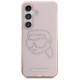 Karl Lagerfeld Rhinestones K. Head Logo Samsung Galaxy S25 Case Pink