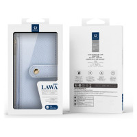 Dux Ducis Lawa Leather Case for Samsung Galaxy S25 Ultra with Detachable Magnetic Wallet - Blue