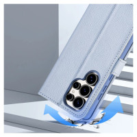 Dux Ducis Lawa Leather Case for Samsung Galaxy S25 Ultra with Detachable Magnetic Wallet - Blue
