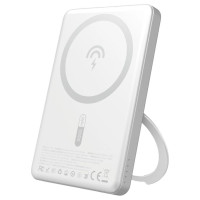 Dudao K28S 20W PD 5000mAh Powerbank with MagSafe and Stand - Silver