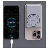 Dudao K28S 20W PD 5000mAh Powerbank with MagSafe and Stand - Silver