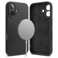 Ringke Silicone MagSafe iPhone 16 Case - Black