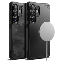 Ringke Rugged Gear MagSafe Case for Samsung Galaxy S25 Ultra - Black Camo