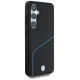 BMW Leather Textured and Smooth MagSafe Case for Samsung Galaxy S25 - Black
