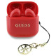 Guess Glossy Effect Printed Classic Logo & Charm TWS headphones - red