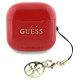 Guess Glossy Effect Printed Classic Logo & Charm TWS headphones - red