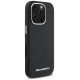 Karl Lagerfeld Saffiano Full Wrapped Elongated Metal Logo MagSafe Case for iPhone 16 Pro Max - Black