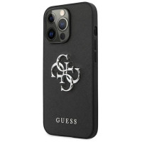 Guess Saffiano 4G Metal Logo case for iPhone 13 Pro / 13 6.1" - black