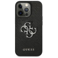Guess Saffiano 4G Metal Logo case for iPhone 13 Pro / 13 6.1" - black