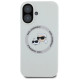 Karl Lagerfeld Silicone Double Heads And Circle MagSafe case for iPhone 16 beige