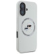 Karl Lagerfeld Silicone Double Heads And Circle MagSafe case for iPhone 16 beige